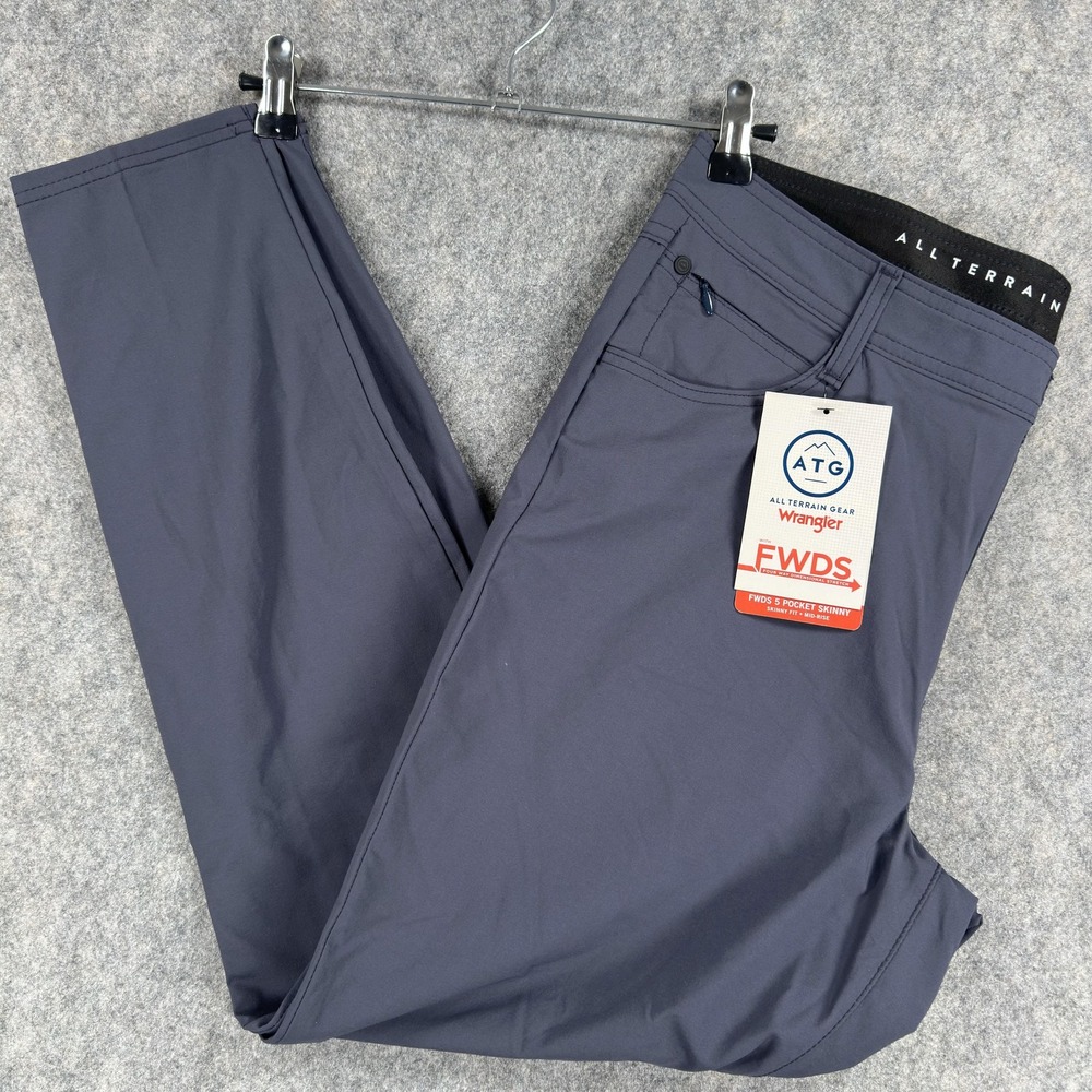 Wrangler ATG FWDS 5 Pocket Skinny Pants Womens 14 Gray‎ Stretch Outdoor Hiking